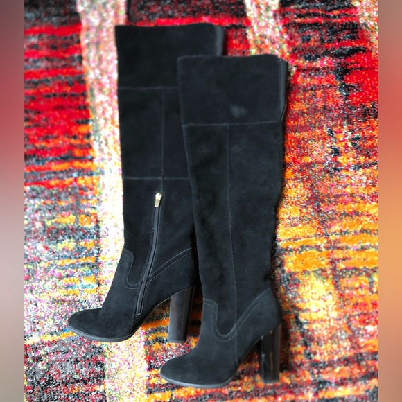 Aldo tall suede heel boots Sz 7.5 - Picture 9 of 16